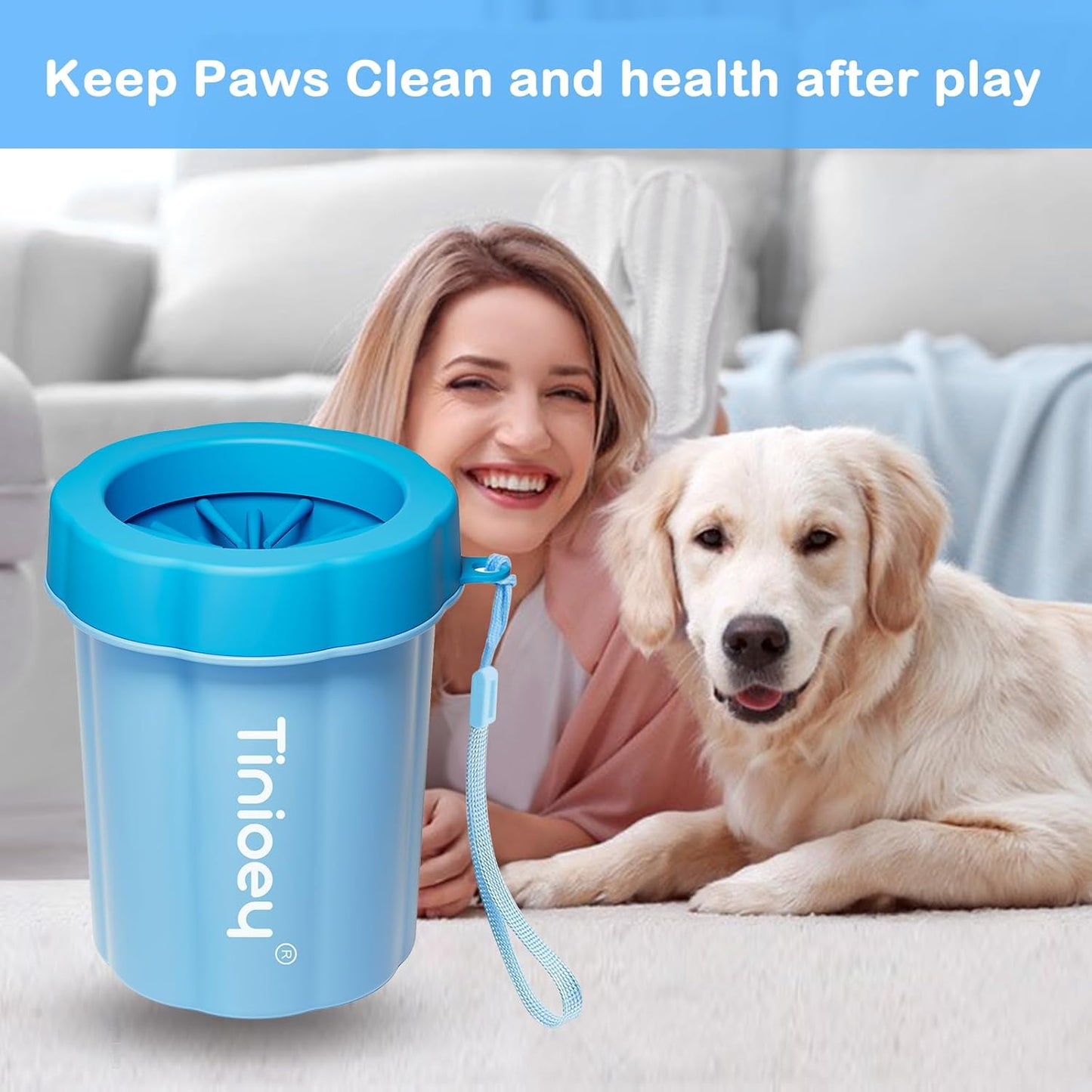 Tinioey Dog Paw Cleaner for Dogs, Dog Paw Washer